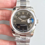 로렉스 데이저스트 은장 블랙판(야광다이얼) 36mm Ref.11620 (최고급형)
